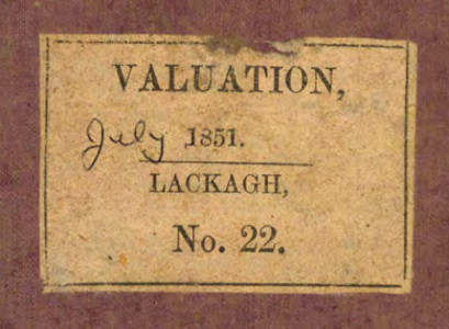 Tipperary Studies Digitization Project: Lackagh Rate Book December 1850