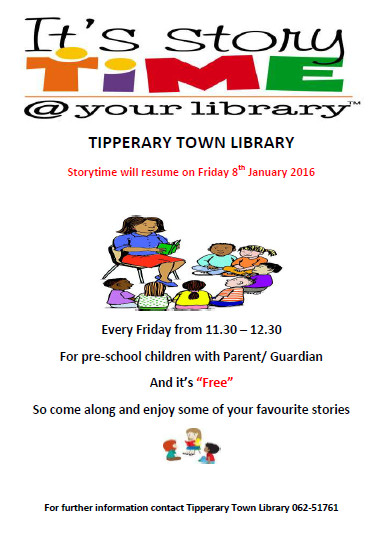 Tipperary Town Storytime To Resume On January 8th