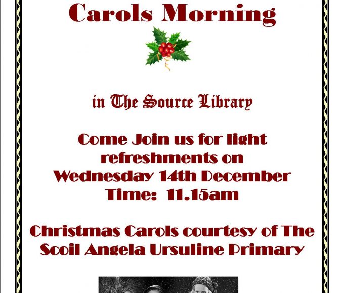 Thurles: Christmas Coffee Morning And Carol Service In The Library