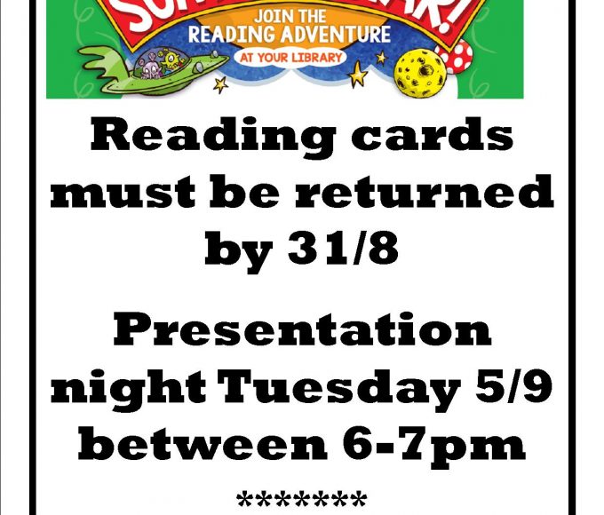 Thurles: Presentation Night For Summer Star Reading Adventure