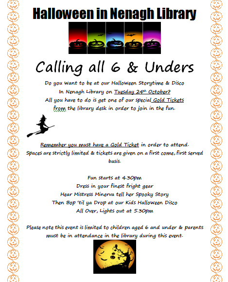 Halloween Party At Nenagh Library!