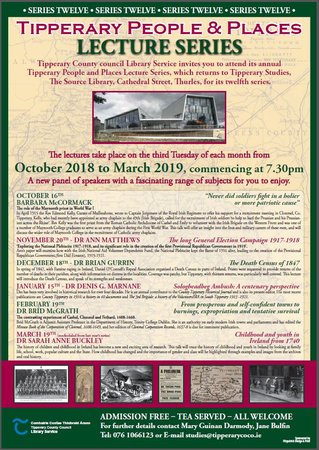 tipperary lecture series