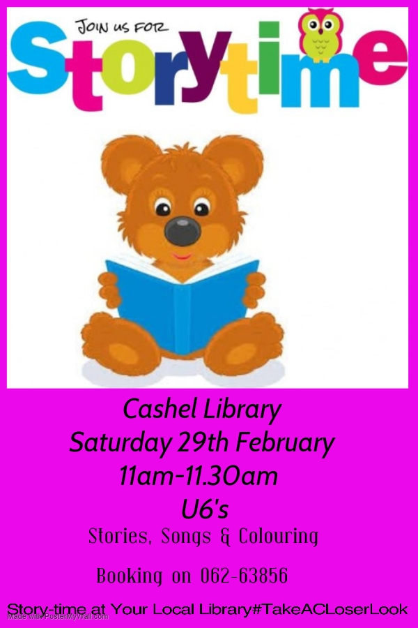 Story-time Saturday 29th February