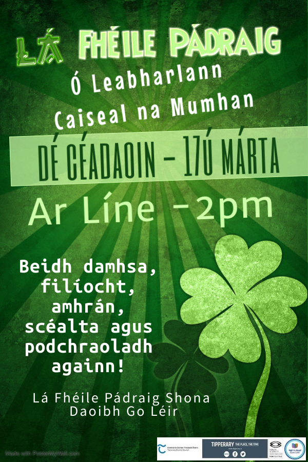 St Patrick's Day Online Event with Cashel Library ...