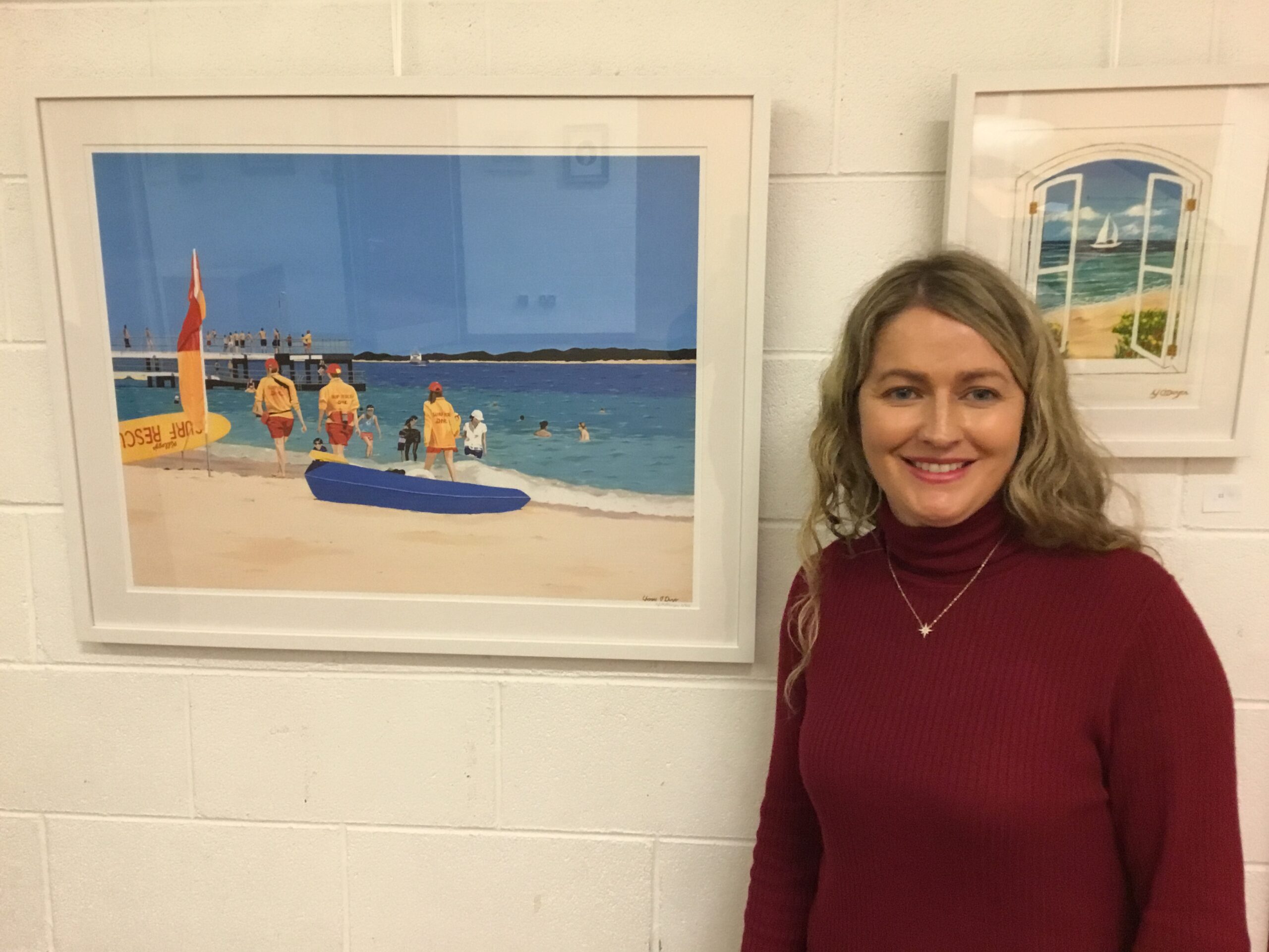 Artist Yvonne O'Dwyer in Nenagh Library