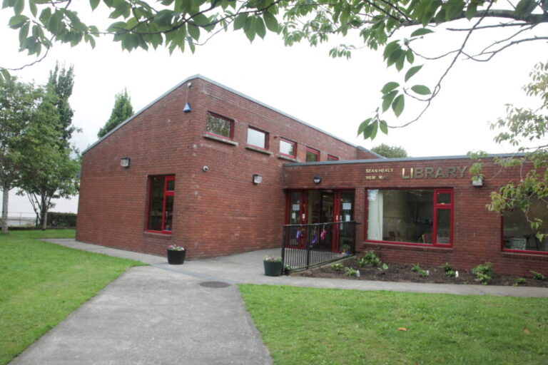 Exterior of Carrick-On-Suir Library (also called the Sean Healy Memorial Library)
