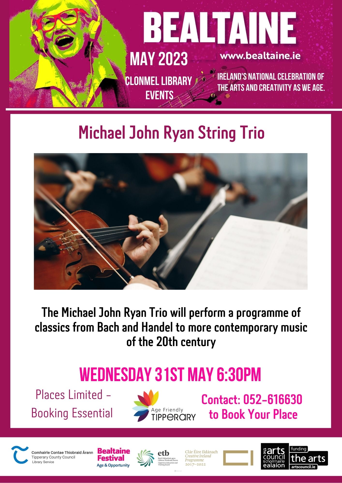 clonmel library music poster