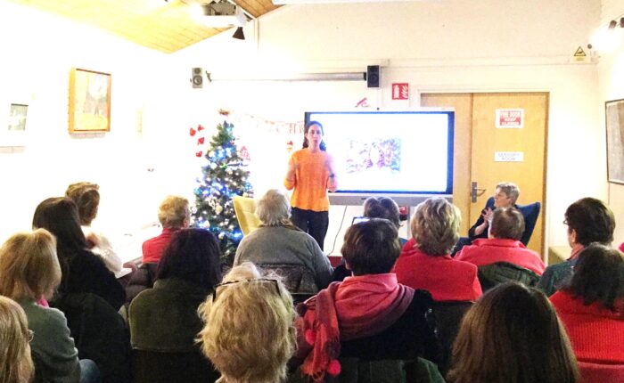 picture of crowd attending bookclub in clonmel library