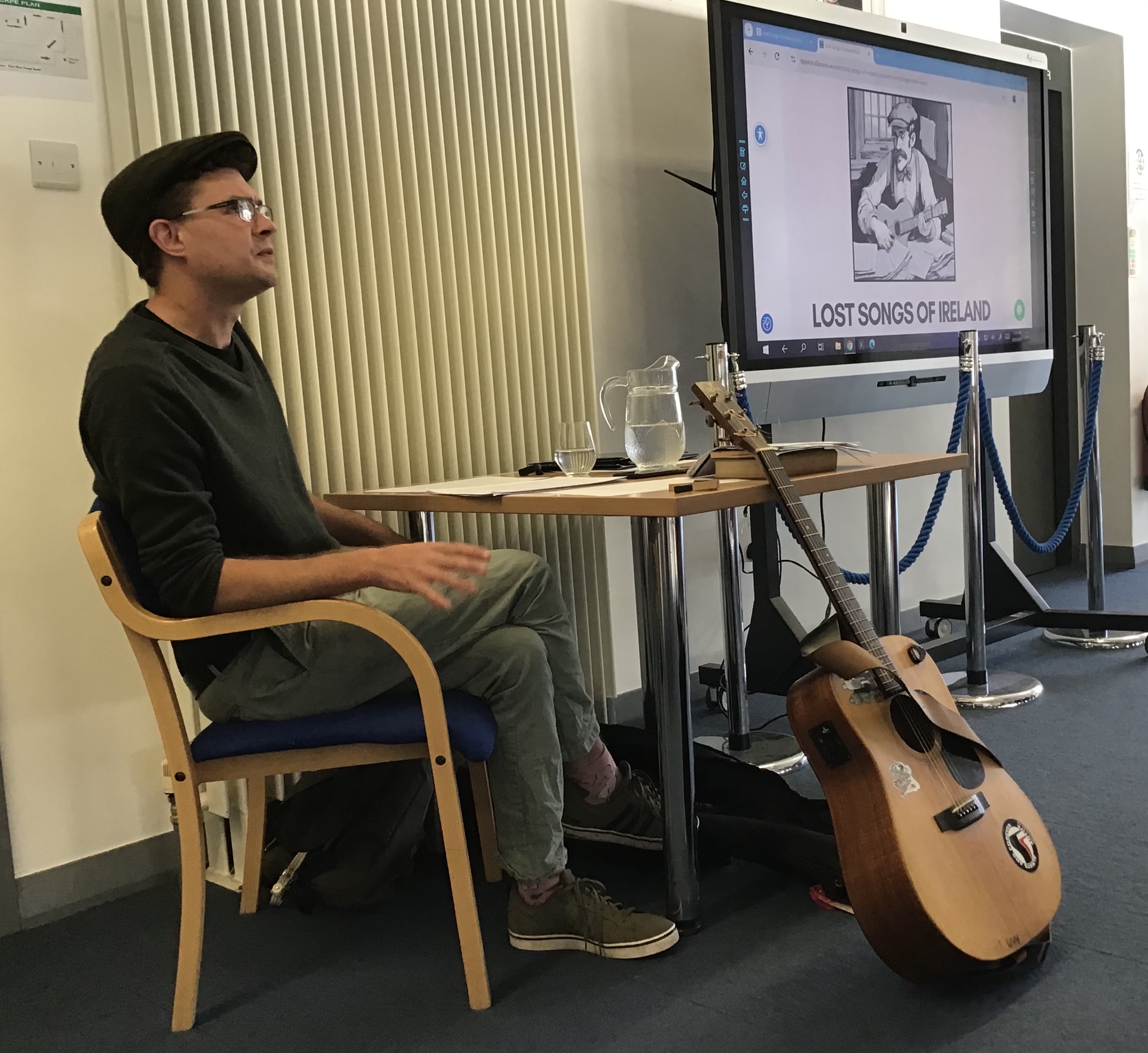 Bill O'Brien performing during the event "Lost Songs of Ireland Podcast: Live!"