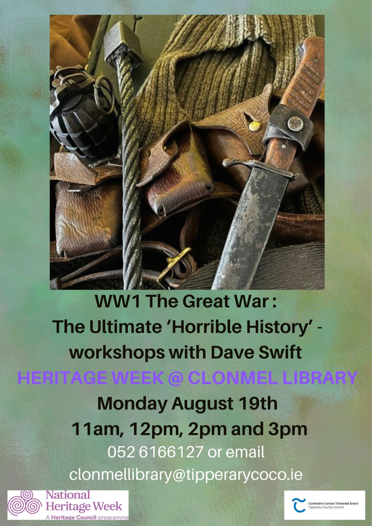 Clonmel Library WWI The Great War: – Tipperary County Council Library Service