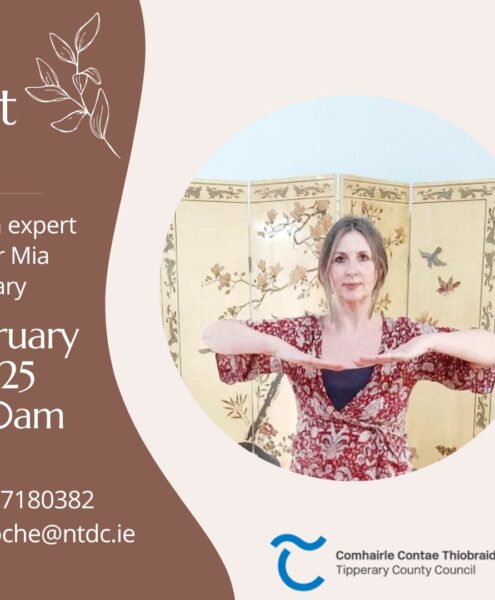 This Mindful Movement class offers a holistic approach that weaves together physical, emotional, and cognitive elements into your activity, enhancing overall well-being. Please note that spaces are limited. To make a booking, you can: Contact Margo at 0877180382 Email modonnellroche@ntdc.ie