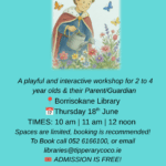 information on event for 2 to 4 year olds at Borrisokane library on 18th June 2026