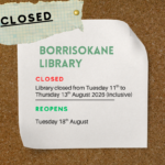Borris Branch Closure Notice Aug 2026 closure notice details for Borrisokane library August 2026