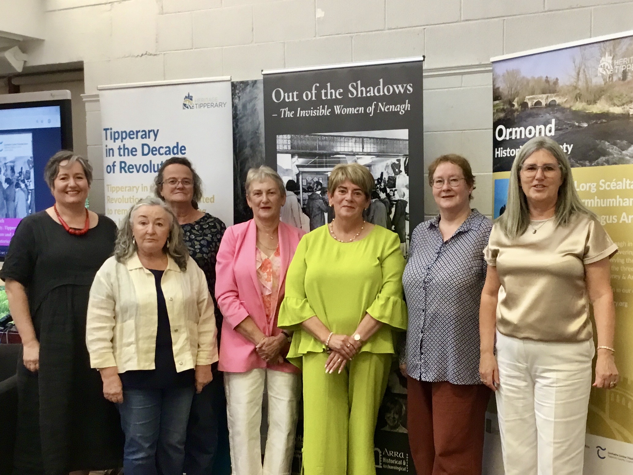 Left to right: Lisa McGeaney, Margaret Kennedy, Lou Lou Bergin, Jane Quinlan, Imelda Walsh, Siobhan Geraghty, Magaret O'Sullivan